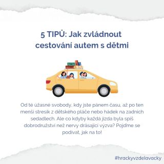 5 TIPŮ: Jak zvládnout cestování autem s dětmi 🚗💨 Cestování autem s dětmi může být stres, ale s pár triky z něj uděláte...